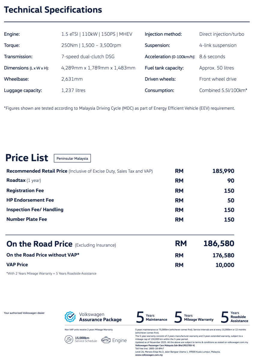 Volkswagen Golf Mk8.5 1.5 eTSI R-Line now in Malaysia – RM185,990, first 50 early birds get RM6k off 2037635